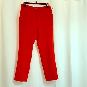 Orange slim fit pant